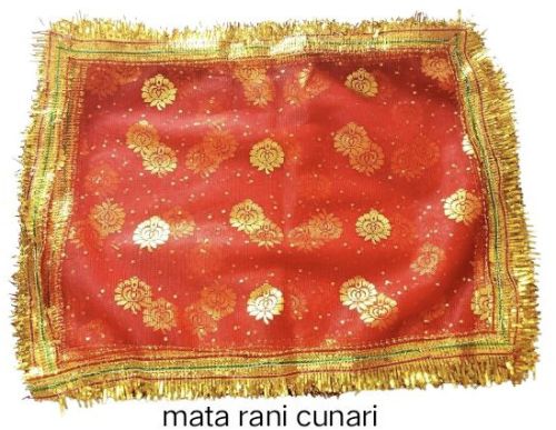 Red Net Gotta Patti Mata Rani Chunri
