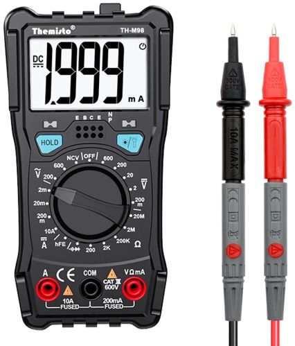 Black 2000 Counts Themisto TH-M98 Digital Multimeter