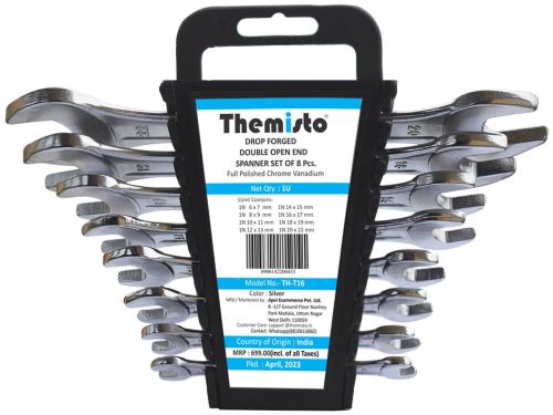 Themisto TH-T16 8pcs Double Open Ended Spanner Set