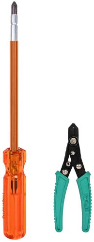 Themisto TH-T23 4 Inch CRV Hex Screwdriver with Stripper