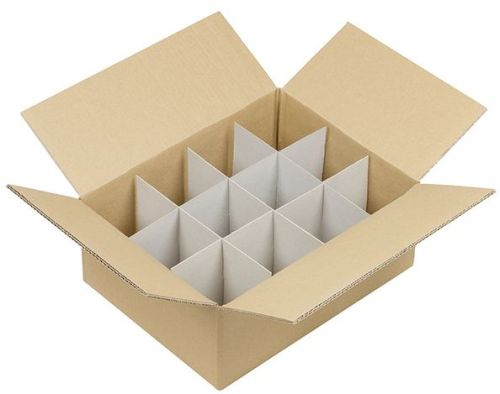 Plain Partition Corrugated Box, Color : Brown Multisizes