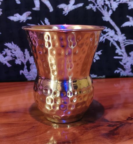 Copper Handmade Muglai Water Glass, Capacity : 200-400ml