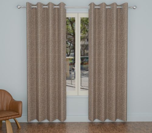 Polyester 4d print 121 coffee window curtains