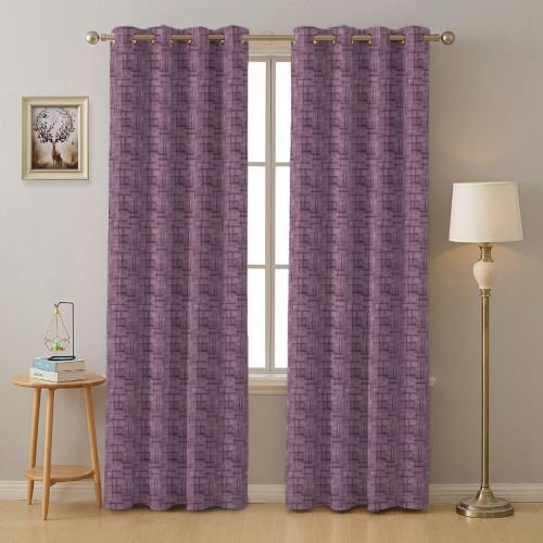 Polyester Printed next level 04 wine window curtains