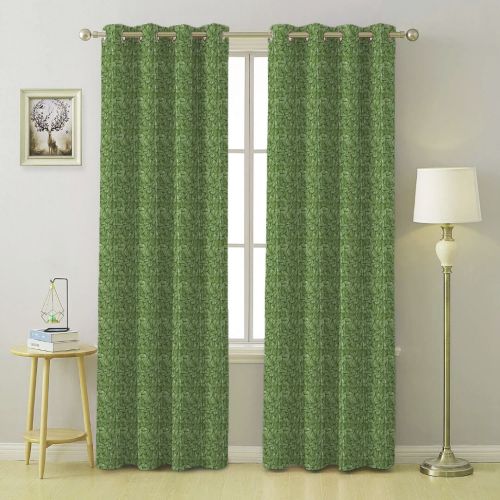Polyester Printed next level 05 green window curtains