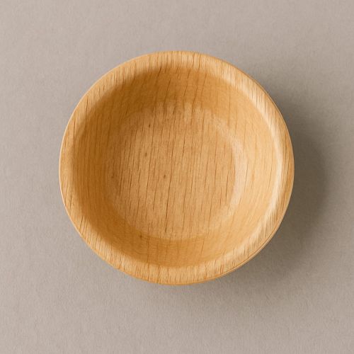 4inch Round Areca Leaf Bowls, Color : Brown