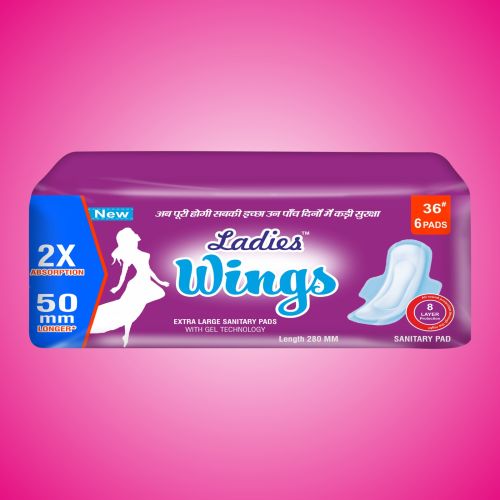 Cotton Woman Sanitary Napkin Regular, Packaging Type : White