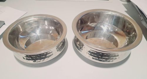 Polished Steel Biryani Handi, Color : Shiny-silver for Cooking