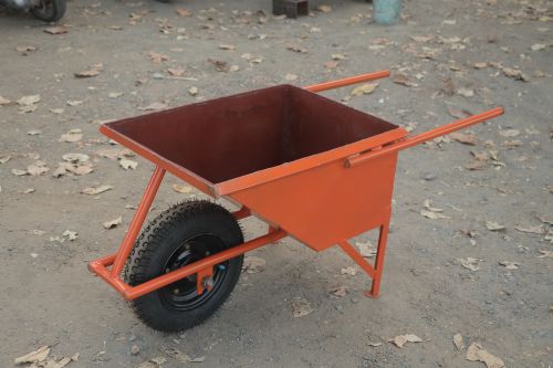 MS Sheet Single Wheel Trolley, Capacity : 80-85ltr