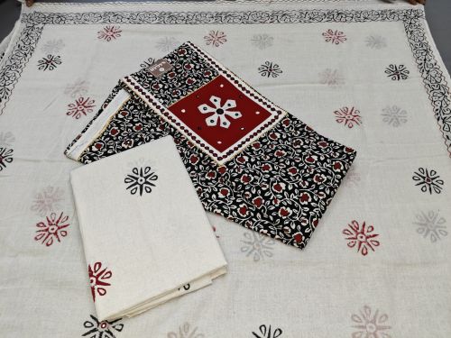 Ladies Cotton Jaipuri Print Unstitched Suit Material