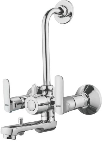 Extro Polished Brass Wall Mixer, Color : Silver