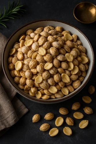 Hazelnut, Shape : ROUND OR OVAL, INTACT, NOT BROKEN