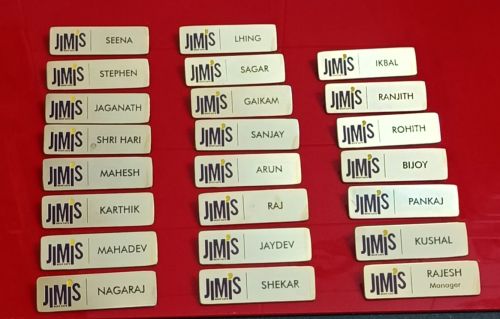 Printed Polished Metal Badges, Shape : Rectangle