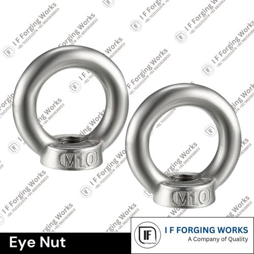 Polished Stainless Steel Eye Nuts, Head Shape : Round Head