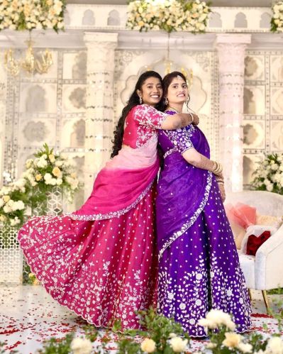 Cinon sillk Silk Lehenga, Design : Embroidery