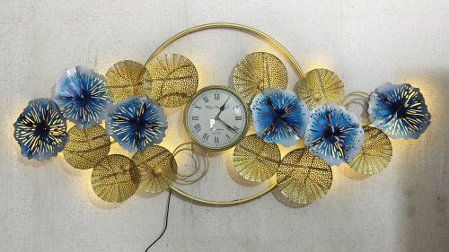 Handmade Decorative Metal Wall Clock for Home, Office