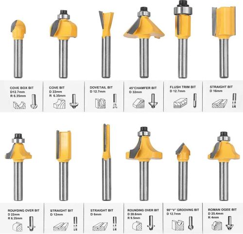 Iron Router Bits (Arden) Korea, Length : 12mm for CARPENTRY