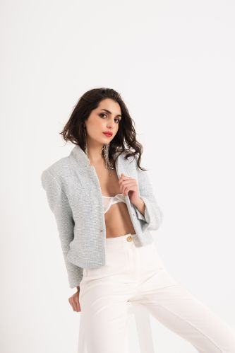 Solasta Ocean Tweed Blazer Multiple Sizes