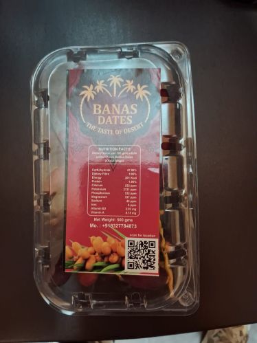 Organic Dates, Packaging Size : 500gm, Packaging Type : Plastic Box