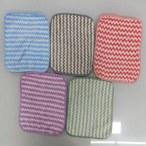 Cotton Stripped Aqua Soft Face Towel 25x25, Gender : Unisex