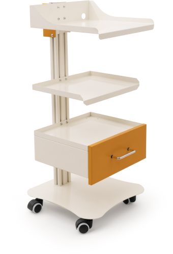 Mild steel aluminium Hospital Instrument Trolley