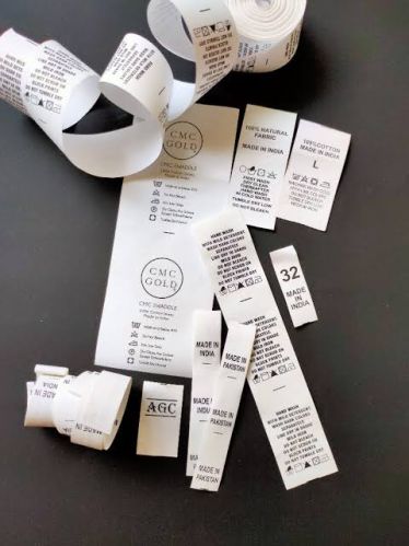 Taffeta Printed Labels for Garments, Textiles