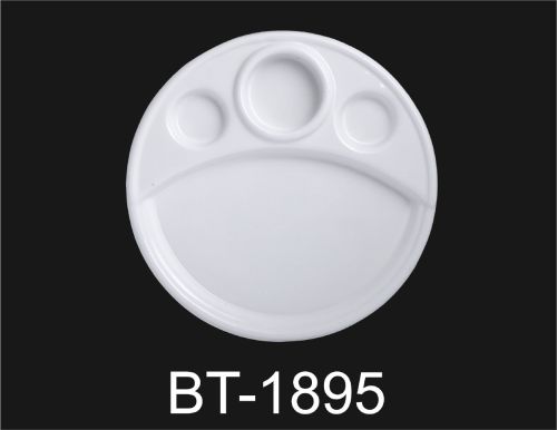 Round Acrylic Section Plates, Color : White