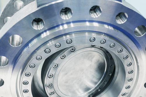 Stainless Steel Triple Offset Butterfly Valve, Color : Blue, White