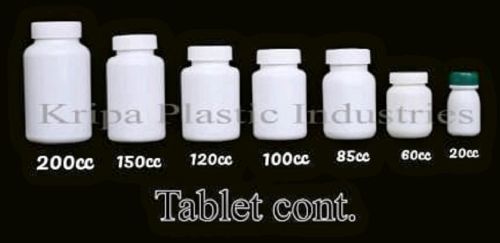 HDPE Tablet Container, Packaging Type : White