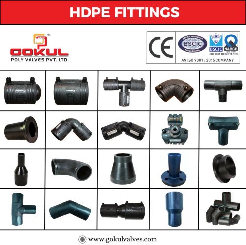 Polished Gokul HDPE Pipe Fittings Joints, Color : Black, Black