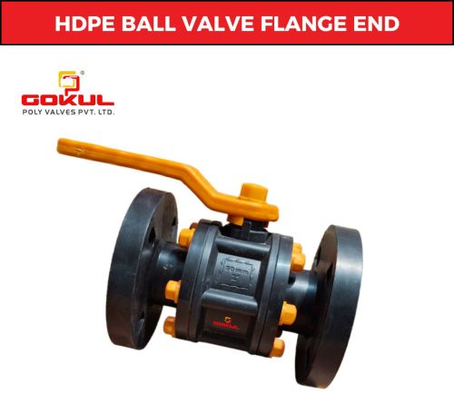 HDPE Flanged End Ball Valve, Color : Black for Gas Fitting