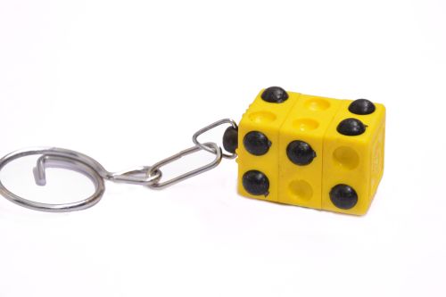Plastic Pocket Braille Learning Device with Keychain