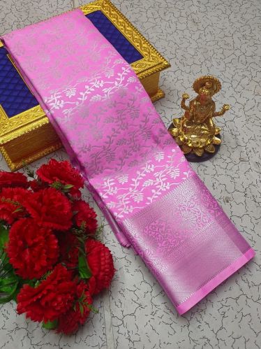 Zari Work Tissue Silk Saree, Color : Varies