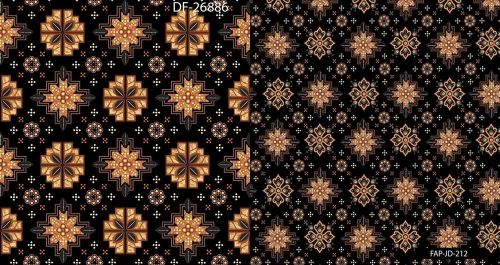 Digital Print Polyester Knitted Fabric, Color : Multicolor