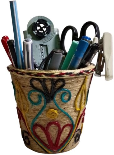 Karru Krafft Non Polish Corporate Gifting Handcrafted Jute Pen Holder