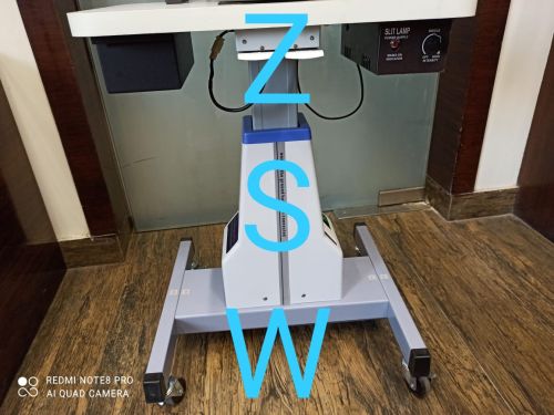 Zoom Electricity Two Step Slit Lamp, Color : White for Clinic