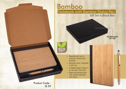 Wooden Rectangle Client Onboarding Swag Kits 30x19x10cm