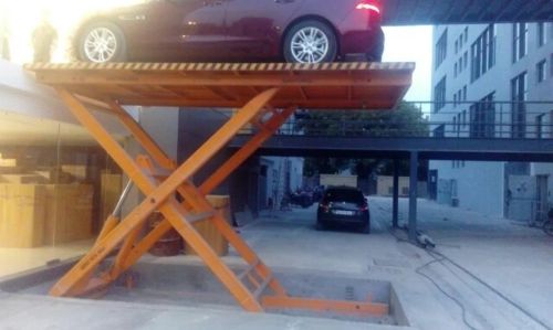 Heavy Duty Scissor Car Lift, Color : Red