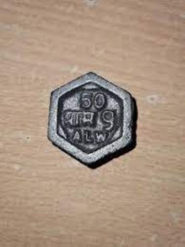 Simandhar Polished 50 Gm Cast Iron Weight, Color : Black