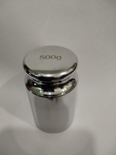 Simandhar Polished 500Gm Stainless Steel Weight, Color : Silver