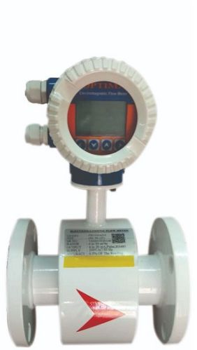 Optima Electric Powder Coated Cast Iron Electromagnetic Flow Meter