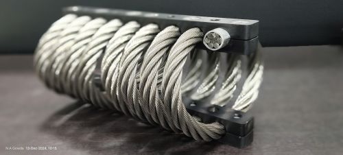 Seismosys Half Helical Wire Rope Isolator, Color : Hard Anodising