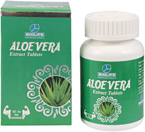 Aloevera Extract Tablets, Packaging Type : Bottle