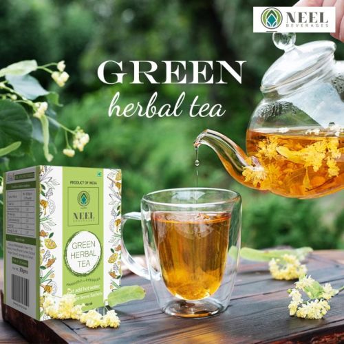 Neel Beverages Blended Green Herbal Tea Premix, Form : Powder