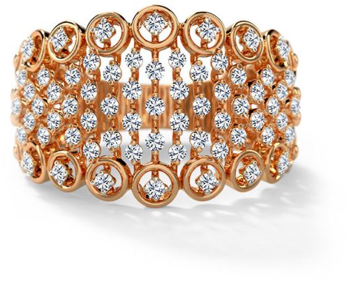 Fancy Gold Ring, Color : Golden, Main Stone : Diamond