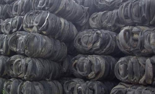 Rubber Tyres Scrap, Packaging Type : Black