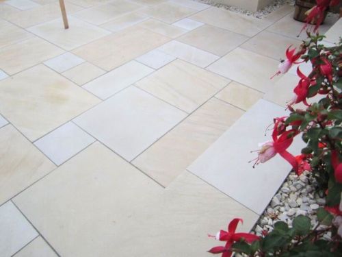 Non Polished Bajrang Globals Yellow Paver Stone for Flooring