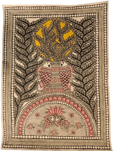 Hand Painted Tree OF Life Madhubani Painting