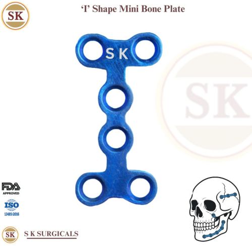 Oral Maxillofacial 2.0 Mm Titanium I Shape Mini Bone Plate