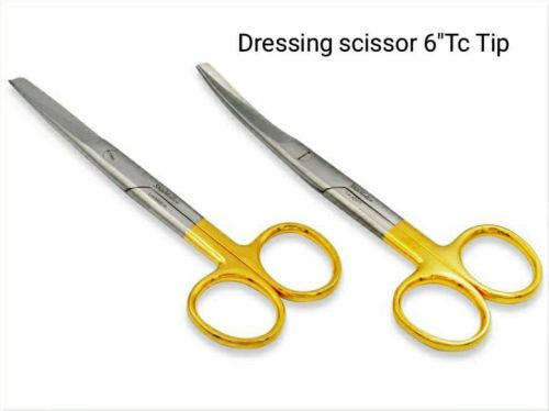 Dressing Scissors TC Tip, Color : Silver